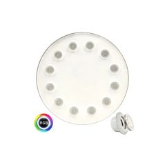 Pack 5 Bombillas LED RGB Sumergible 36W PAR56 - DC12V - IP68 - Acero316 - IK10 + CONTROLADORA + MANDO CONTROL REMOTO - Piscina