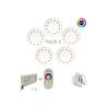 Pack 5 Bombillas LED RGB Sumergible 36W PAR56 - DC12V - IP68 - Acero316 - IK10 + CONTROLADORA + MANDO CONTROL REMOTO - Piscina