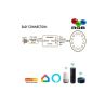 Pack 5 Bombillas LED RGB Sumergible 36W PAR56 - DC12V - IP68 - Acero316 - IK10 + CONTROLADORA + MANDO CONTROL REMOTO - Piscina