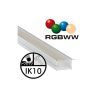 Regleta IP68 Luminaria LED Lineal - Empotrable -RGB+WW - BERLIN XL ANONIZADO PLATA - 24V.