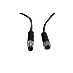 Cable conector Estanco 12V-24V - IP68 - M8 - Macho – Hembra 4x0,3mm2 – ø12mm