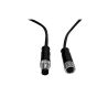 Cable conector Estanco 12V-24V - IP68 - M8 - Macho – Hembra 4x0,3mm2 – ø12mm