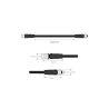 Cable conector Estanco 12V-24V - IP68 - M8 - Macho – Hembra 4x0,3mm2 – ø12mm