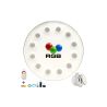 Pack Bombilla LED RGB Sumergible 36W PAR56 - DC12V - IP68 - Acero316 - IK10 + CONTROLADORA + MANDO CONTROL REMOTO - Piscina