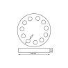 Bombilla LED RGB Sumergible 36W PAR56 - DC12V - IP68 - Acero 316 - IK10 - Piscina
