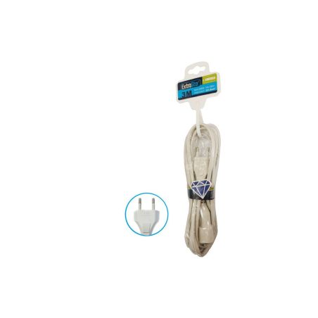 CABLE EXTENSIBLE BASE PLANA 3MTS 10A 2X1.0MM2 MAX.2300W [9KFCY023MF]