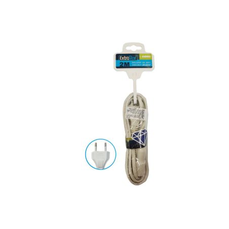 CABLE EXTENSIBLE BASE PLANA 2MTS 10A 2X1.0MM2 MAX.2300W [9KFCY022MF]