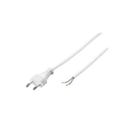 CABLE ENCHUFE BLANCO 2X0.75MM 1.8 MTS CJ144 [9GH001W]