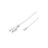 CABLE ENCHUFE BLANCO 2X0.75MM 1.8 MTS CJ144 [9GH001W]