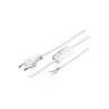 CABLE C/INTERRUPTOR 1.5M BLANCO 2X0.75MM2 BL CJ144 [9GH001KW]