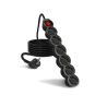 ALARGADOR 6 BASE NEGRO C/INTER 3G1.0MM 1.5MTS CJ40 [9KYG206SB]