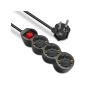 ALARGADOR 3 BASE C/INTER NEGRO 1.5 MTS 3G1.0MM~ [9KYG203SB]