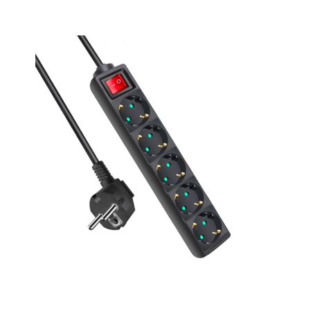 ALARGADOR 5 BASE C/INTER 3G1.0MM 1.5MTS NEGRO CJ40 [9KFB05KAB]