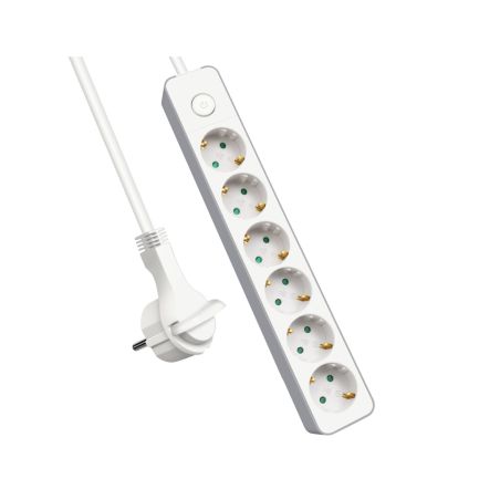 ALARGADOR 6 BASE C/INTER 3G1.5MM2 3MTS ENCHUFE PLANO [9SLGE806K3M]