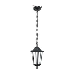 Farol exterior vintage E27 de aluminio y cristal - colgante o de techo, sin bombilla