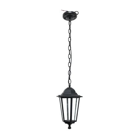 Farol exterior vintage E27 de aluminio y cristal - colgante o de techo, sin bombilla