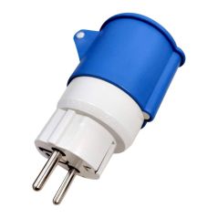ADAPTADOR ENCHUFE INDUSTRIAL 16A 2P+T CEE 6H CON TAPA
