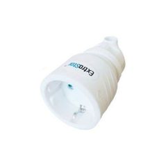 BASE ENCHUFE REDONDO 16A/250~ BLANCO SALIDA LADO