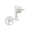 ENCHUFE RECABLEABLE PLANO CON ASA BLANCO 16A 250V MAX.3680W