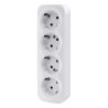 BASE DE ENCHUFE DE SUPERFICIE BLANCO CUADRUPLE 16A 250V