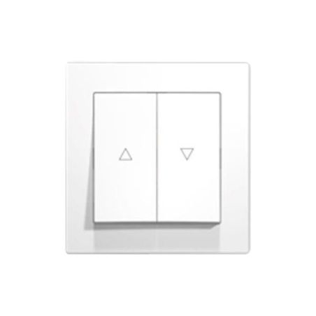 INTERRUPTOR DOBLE SUBI/BAJA EMPOTRABLE  BLANCO