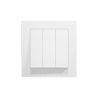 INTERRUPTOR TRIPLE EMPOTRABLE  BLANCO CJ120