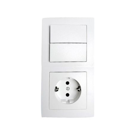 INTERRUPTOR 2UNIDAD DE 2VIAS + ENCHUFE