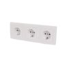 BASE ENCHUFE TRIPLE EMPOTRABLE  BLANCO CJ36