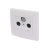 BASE TOMA DE TV+FM+SAT EMPOTRAR BLANCO CJ120