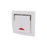 PULSADOR TIMBRE CROMADO C/LUZ EMPOTRABLEMATE CJ120