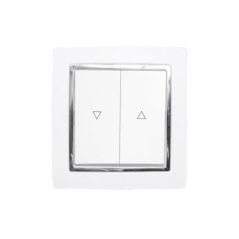 INTERRUPTOR DOBLE SUBI/BAJA CROMADO EMPOTRABLE
