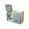 INTERRUPTOR EXTERIOR IP54 DE 1 VIA CON LUZ Y ENCHUFE SCHUKO TIPO F CON OBTURADOR DE SEGURIDAD CON TAPA EXTERNA