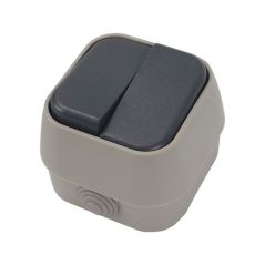 INTERRUPTOR DOBLE C/TAPA EXTERNA 16/250~ CJ72