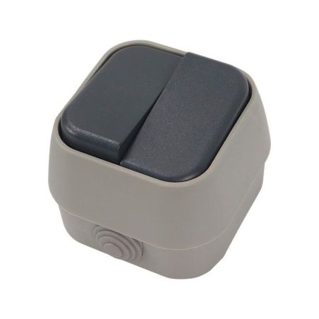 INTERRUPTOR DOBLE C/TAPA EXTERNA 16/250~ CJ72