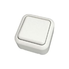 INTERRUPTOR DE 2 VIAS DE 1 BANDA 10X~250 BLANCO