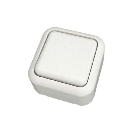 INTERRUPTOR DE 2 VIAS DE 1 BANDA 10X~250 BLANCO