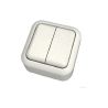 INTERRUPTOR DE 2 VIAS DE 2 BANDAS 10X~250 BLANCO