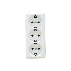 BASE ENCHUFE TRIPLE T/T C/TAPA CJ72