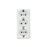 BASE ENCHUFE TRIPLE T/T C/TAPA CJ72