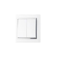 INTERRUPTOR DOBLE C/DOBLE CONTRO EMPOTRAR BRILLO