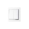 INTERRUPTOR DOBLE C/DOBLE CONTRO EMPOTRAR BRILLO