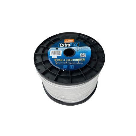 CABLE ELECTRICO PLANO H05VVH2-F 2G1.0MM 100MTS BLANCO