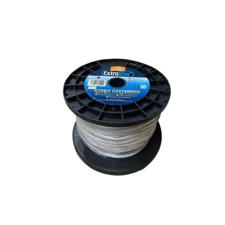CABLE ELECTRICO PLANO H03VVH2-F 2G0.75MM 100MTS BLANCO