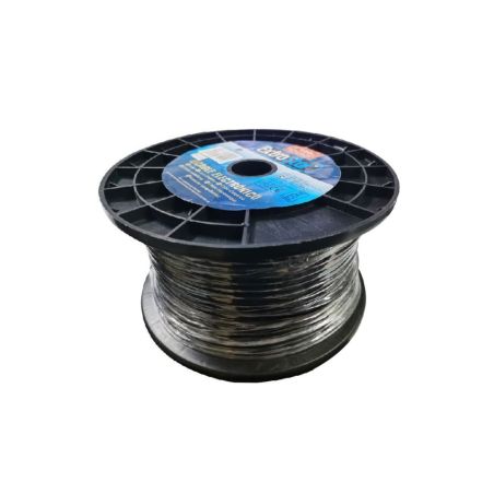 CABLE ELECTRICO PLANO H05VVH2-F 2G0.75MM 100MTS NEGRO
