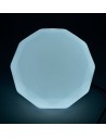 Plafón LED Ø350mm forma diamante brillante CCT 3 tonos