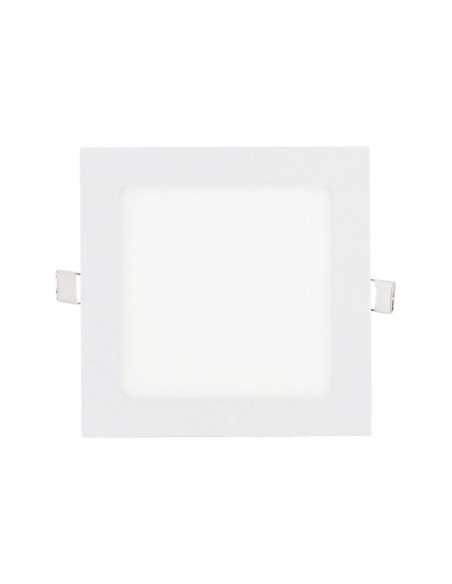 Placa panel LED cuadrado 9W int.13.2cm/ext.15cm superslim