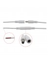 Cable DC 5,5*2,5mm HEMBRA 10cm, clavija directa sin bloqueo