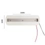 Mini Carril para foco LED monofásico rectangular blanco