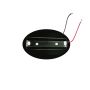 Mini Carril electrificado para foco LED monofásico redondo negro