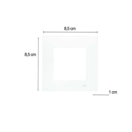 Cadre 6 éléments étroits WHITE BJC Rehabitat 16656-B (Linear BJC
